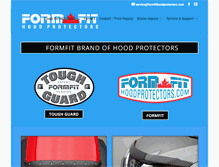Tablet Screenshot of formfithoodprotectors.com
